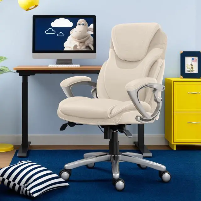Alt view image 5 of 9 - Serta AIR Bonded Leather Executive Chair 43807B