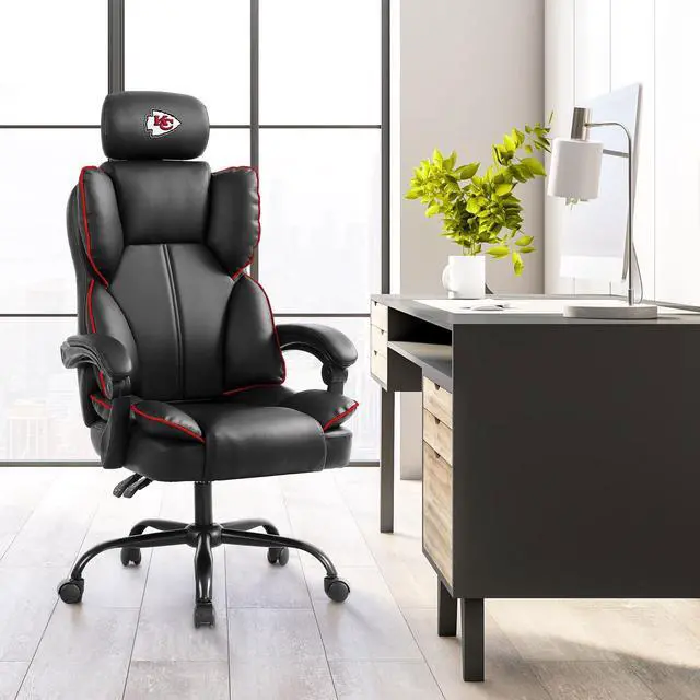 Alt view image 6 of 6 - Imperial Black Kansas City Chiefs Champ Chair