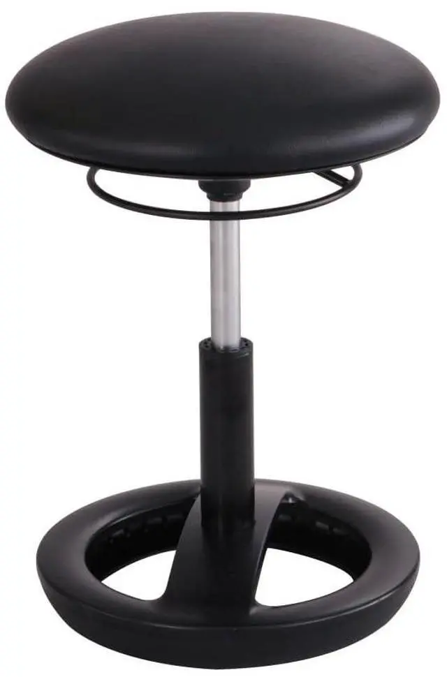 Alt view image 5 of 7 - Twixt Desk Height Ergonomic Stool, 22 1/2" High, Black Vinyl