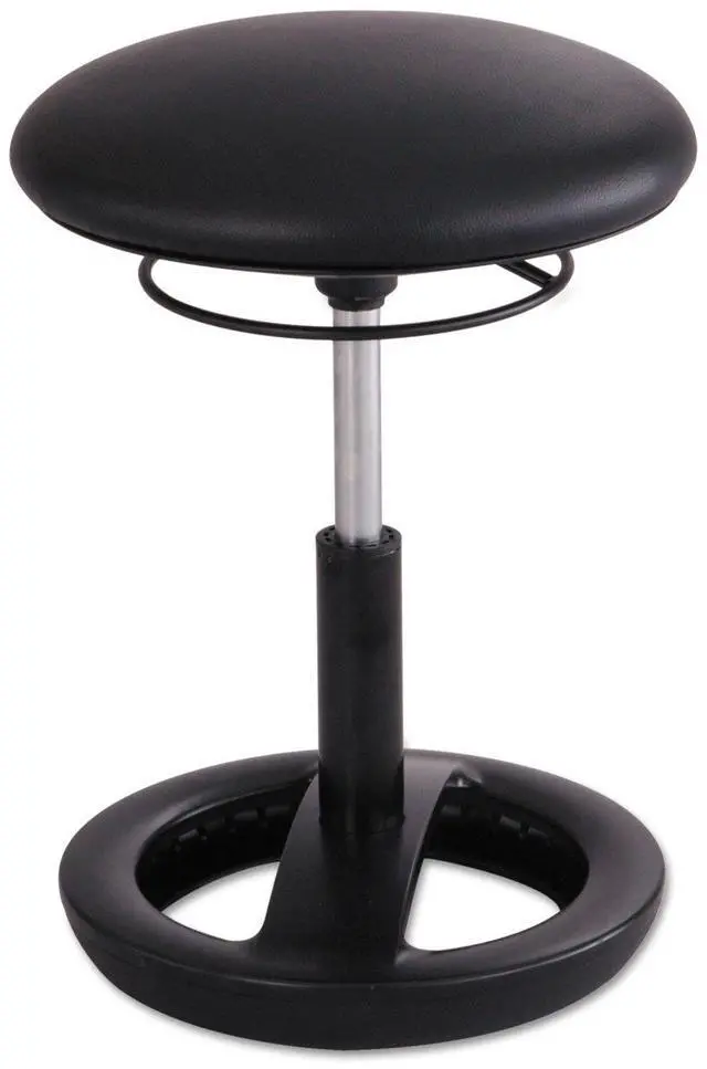 Alt view image 6 of 7 - Twixt Desk Height Ergonomic Stool, 22 1/2" High, Black Vinyl