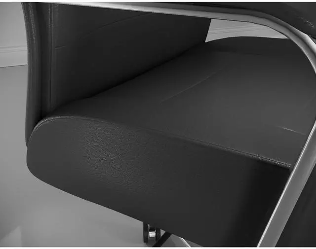 Alt view image 5 of 7 - ® Modern Comfort Modee Vegan Leather High-Back Executive Office Chair, Black/Chrome, BIFMA Compliant