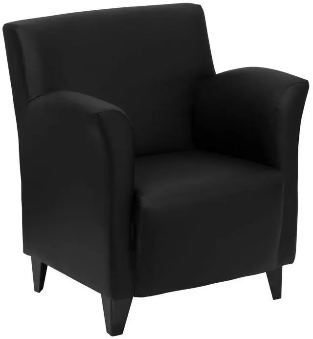 Alt view image 19 of 20 - HERCULES Roman Series Black Leather Lounge Chair