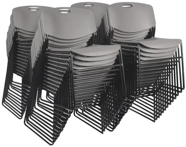 Main image of Regency Zeng Stack Chairs (Set of 50), Grey