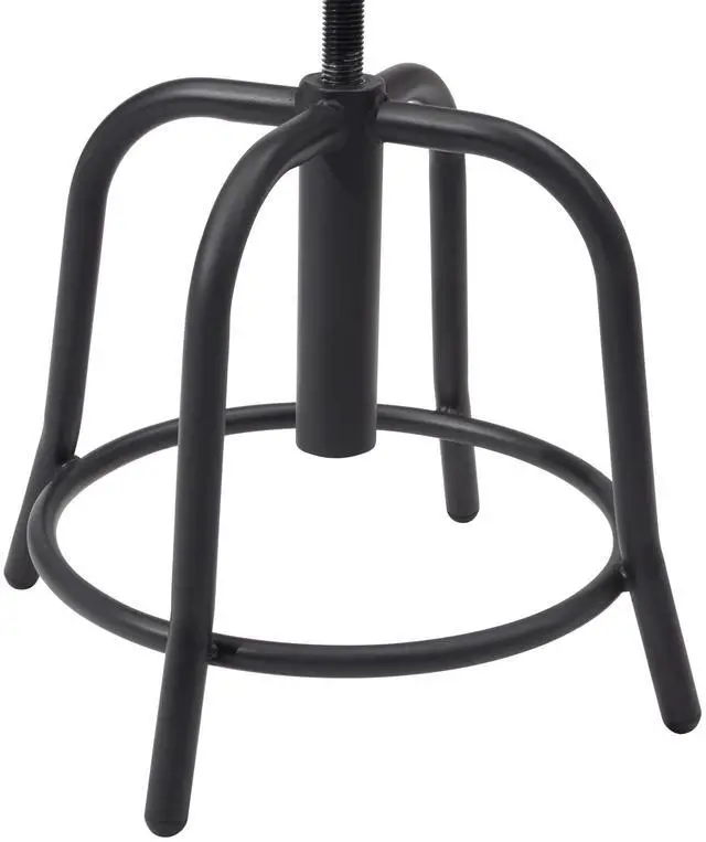 Alt view image 5 of 6 - National Public Seating, 18 - 24 Height Adjust Swivel Stool, Primary Color Black, Included (Qty.) 1, Seating Type Office Stool, Model# 6810-10