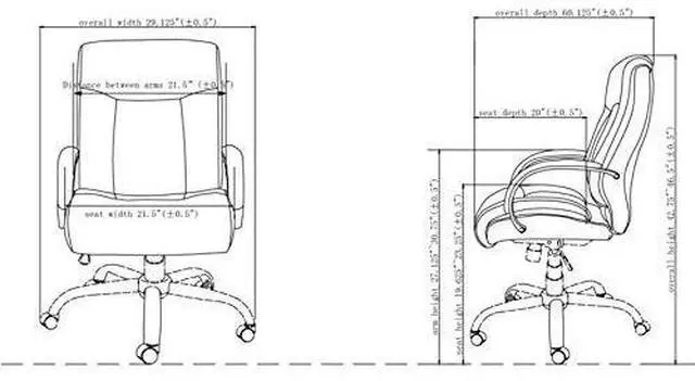 Alt view image 19 of 20 - Chair, 450lb Capacity, 22-7/8"x30-1/4"x46-7/8", Black