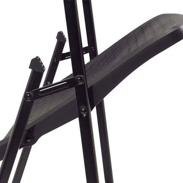 Alt view image 9 of 9 - National Public Seating 1410 Airflex Series Premium Polypropylene Folding Chair - Black, Pack of 4