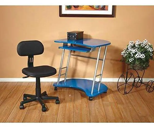 Alt view image 17 of 17 - Black Armless Fabric Office Chair