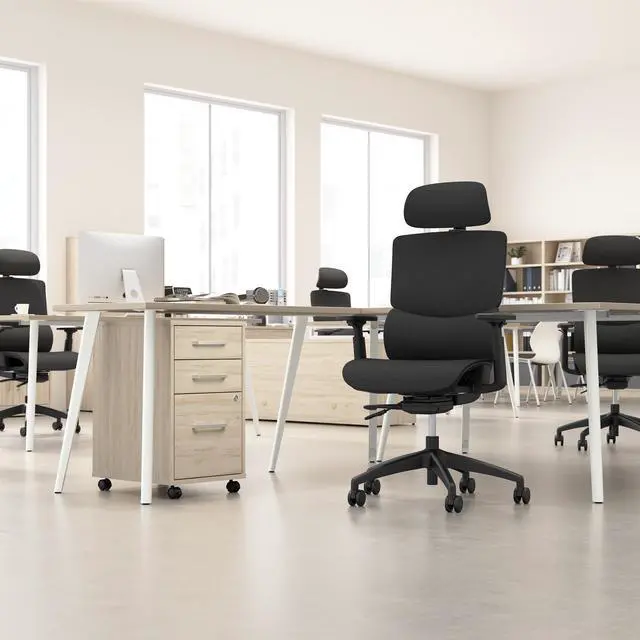 Alt view image 5 of 7 - Bush Business Furniture Align High Back Ergonomic Office Chair with Lumbar Support in Black Fabric, Adjustable Seating Solution for Home and Professional Workspace