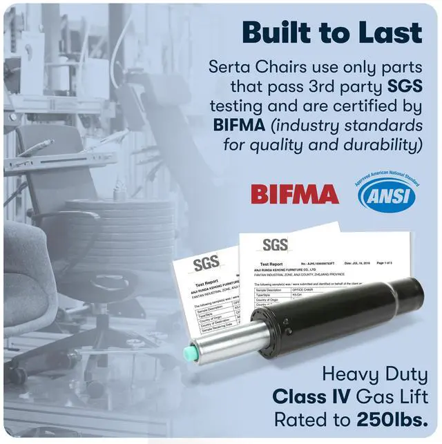 Alt view image 7 of 7 - Serta Works Executive Office Chair with Back in Motion Technology, Opportunity Gray Bonded Leather