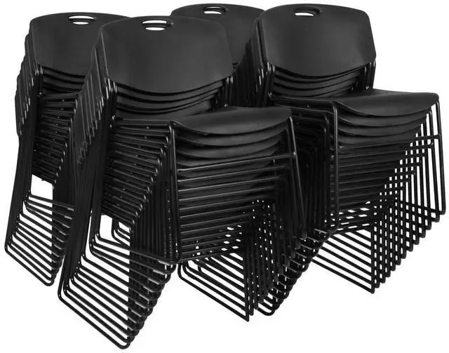 Main image of Regency Zeng Stack Chairs (Set of 50), Black