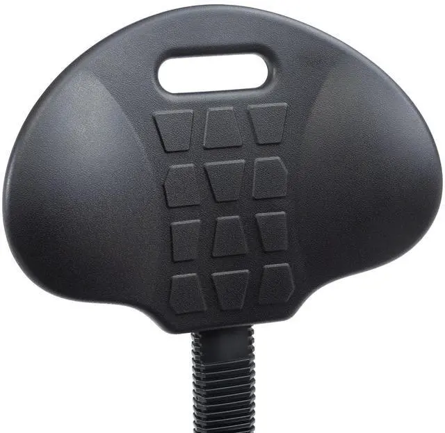 Alt view image 7 of 7 - National Public Seating Ribbed Ventilation Design Height Adjustable Task Chair with Polyurethane Seat and Waterfall Edge - Black