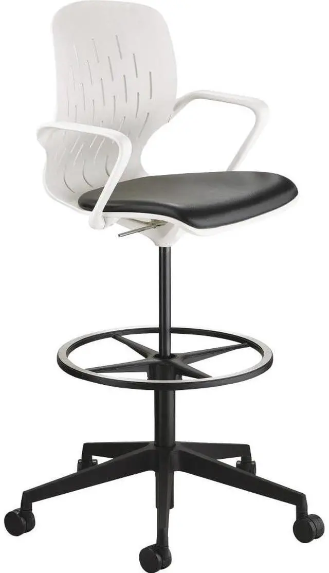 Alt view image 5 of 9 - Safco Shell Extended-Height Chair White