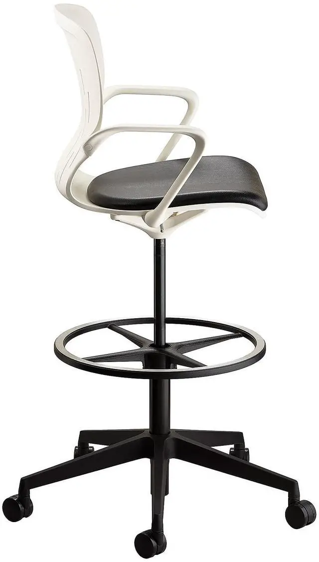 Alt view image 8 of 9 - Safco Shell Extended-Height Chair White