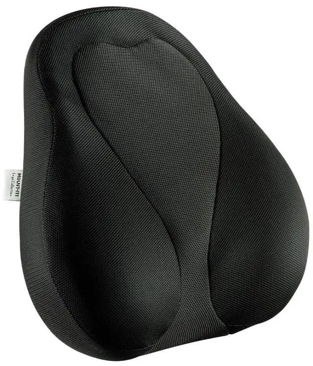 Main image of Mount-It! Office Chair Cushion, Lumbar Support Pillow for Office Chair, Back Support for Work, Office, Gaming with Memory Foam Filling for Back Pain Relief, Improve Posture, Black with Washable Cover