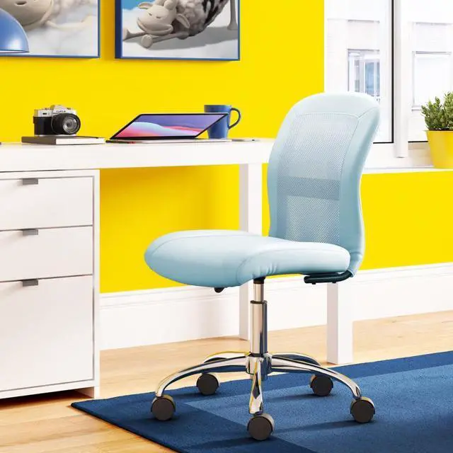 Main image of Serta Essentials Computer Chair, Blue Sky Faux Leather and Mesh