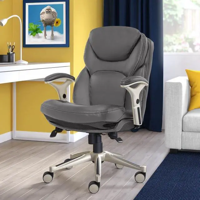 Main image of Serta Works Executive Office Chair with Back in Motion Technology, Opportunity Gray Bonded Leather