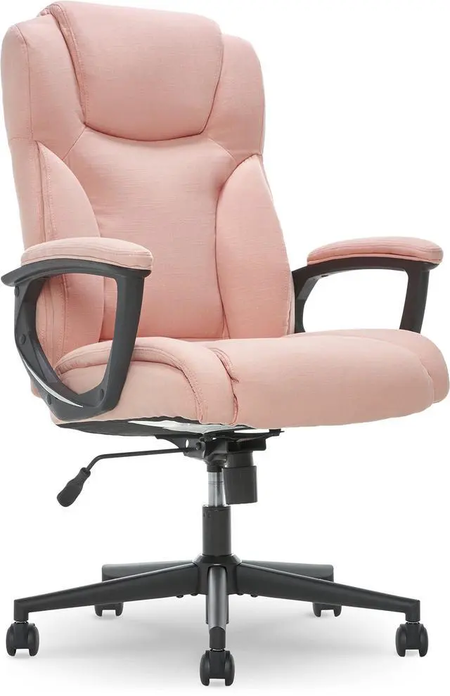 Alt view image 2 of 7 - Serta Style Hannah II Office Chair, Harvard Pink Microfiber