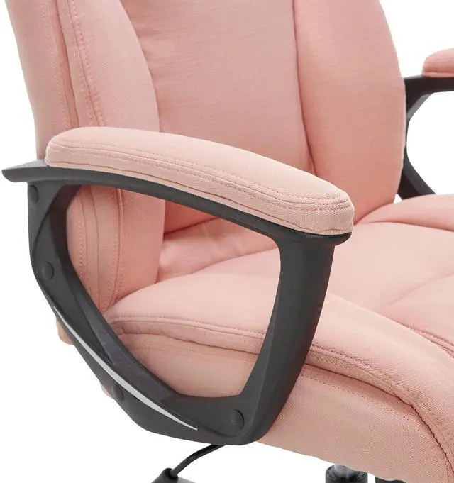 Alt view image 6 of 7 - Serta Style Hannah II Office Chair, Harvard Pink Microfiber
