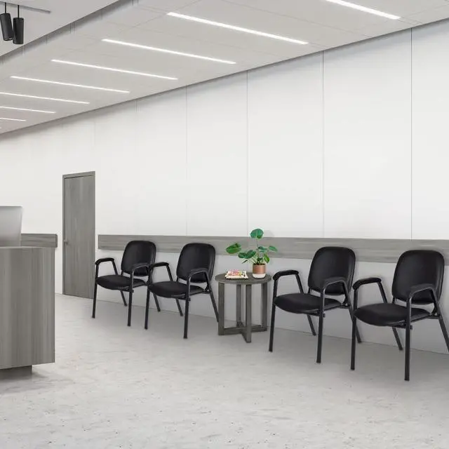 Alt view image 3 of 7 - Regency Ace Vinyl Stack Chair (Set of 18), Black