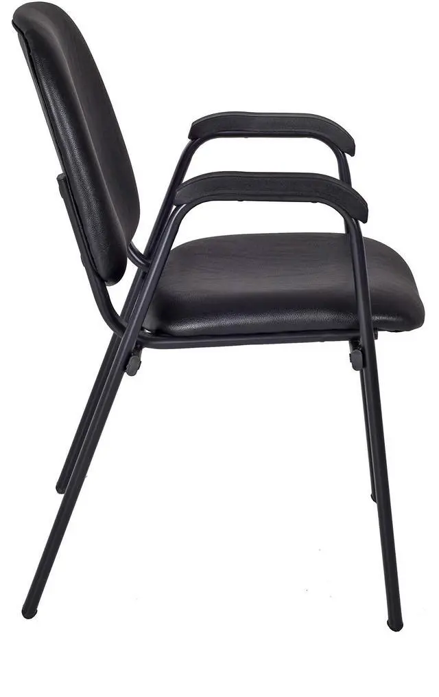 Alt view image 6 of 7 - Regency Ace Vinyl Stack Chair (Set of 18), Black