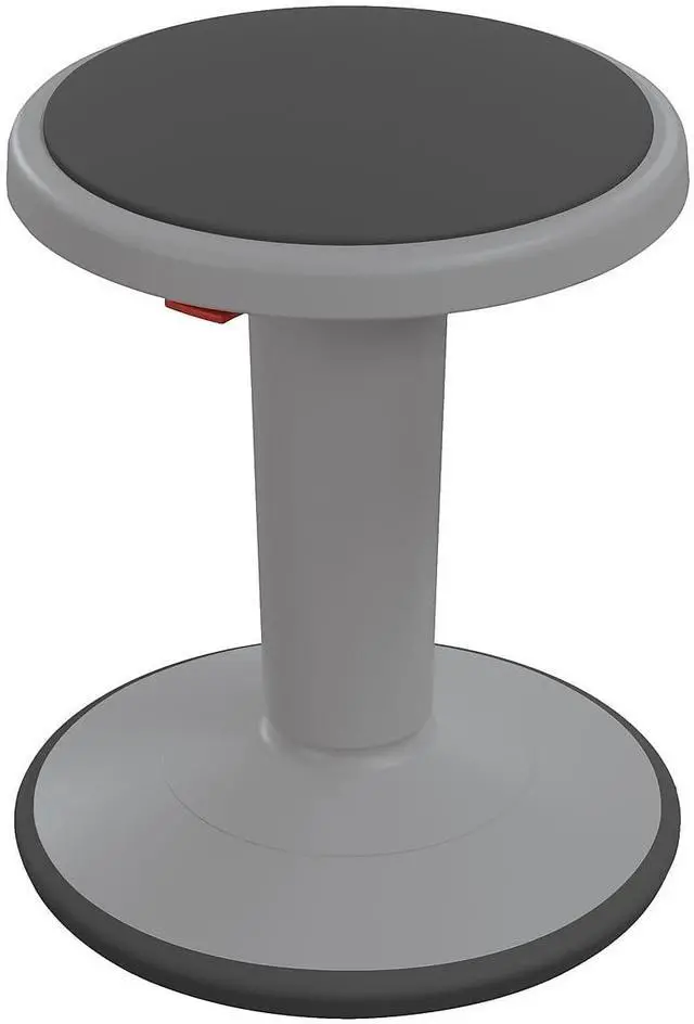 Alt view image 5 of 5 - MooreCo Hierarchy Height Adjustable Active Grow Stool, 14"  18"H X 13"W X 13"D, Gray Color (50960-GRAY)