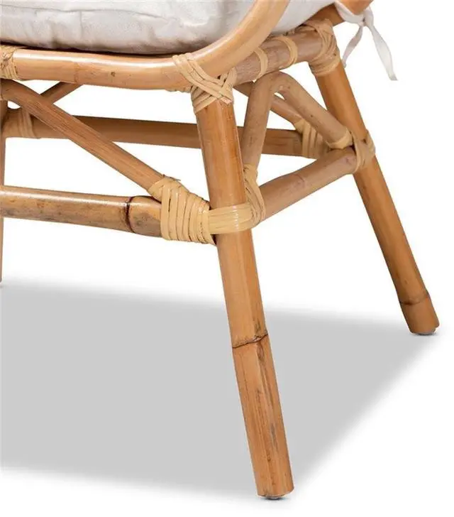 Alt view image 20 of 20 - Baxton Studio Benicia Modern Bohemian Natural Brown Rattan Dining Chair