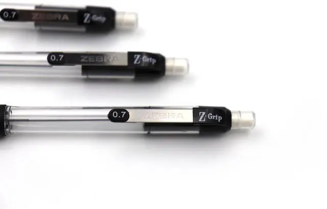 Alt view image 12 of 16 - ZEBRA PEN CORP. Z-Grip Mechanical Pencil HB 0.7 mm Clear Barrel 24/Pack 15241