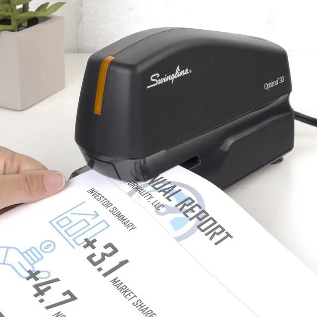 Alt view image 2 of 7 - Swingline® Speed Pro 25 Electric Stapler, Black, S7042150