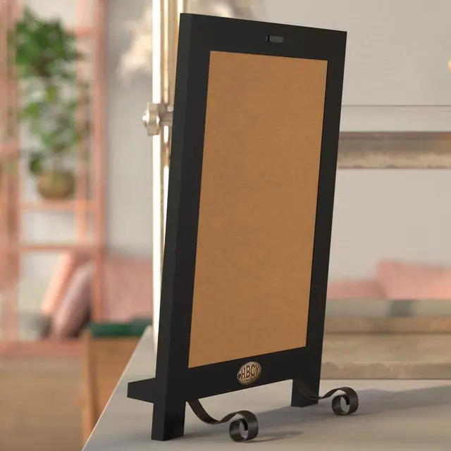 Alt view image 16 of 19 - Flash Furniture Canterbury Tabletop Magnetic Chalkboard Sign Black 12" x 17" (HFKHDGDIS722315)