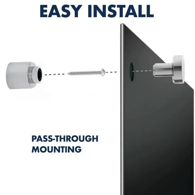Alt view image 6 of 7 - Magnetic Dry Erase Board, 48" x 36" Glass Whiteboard for Wall, Infinity, Black (G4836B)