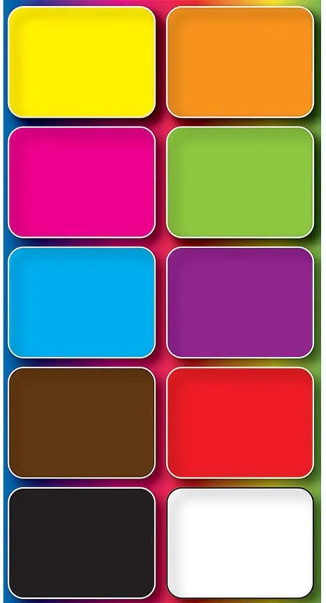 Main image of Ashley Productions Non-Magnetic Mini Whiteboard Erasers, Assorted, 10 Per Pack, 3 Packs