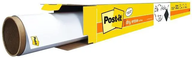 Alt view image 16 of 20 - Post-it - Dry Erase Surface with Adhesive Backing, 72 x 48 - White