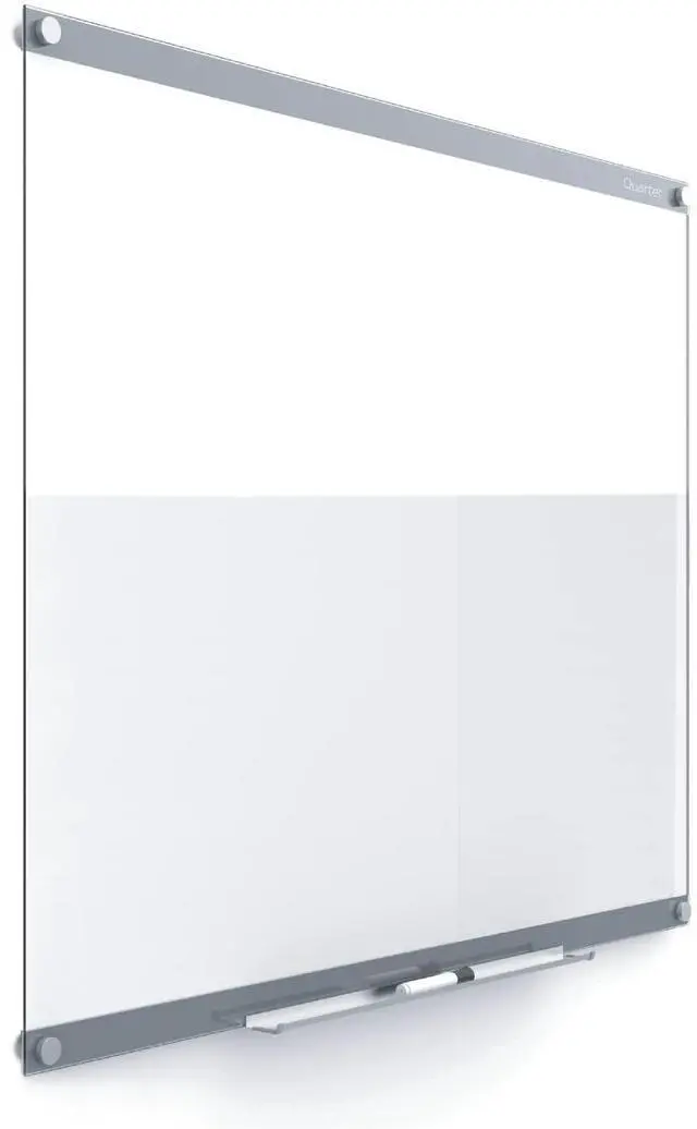 Main image of Glass Whiteboard, Magnetic Dry Erase Board, 3' x 2', with Customizable Templates, White Dry Erase Surface, Infinity (GI3624)