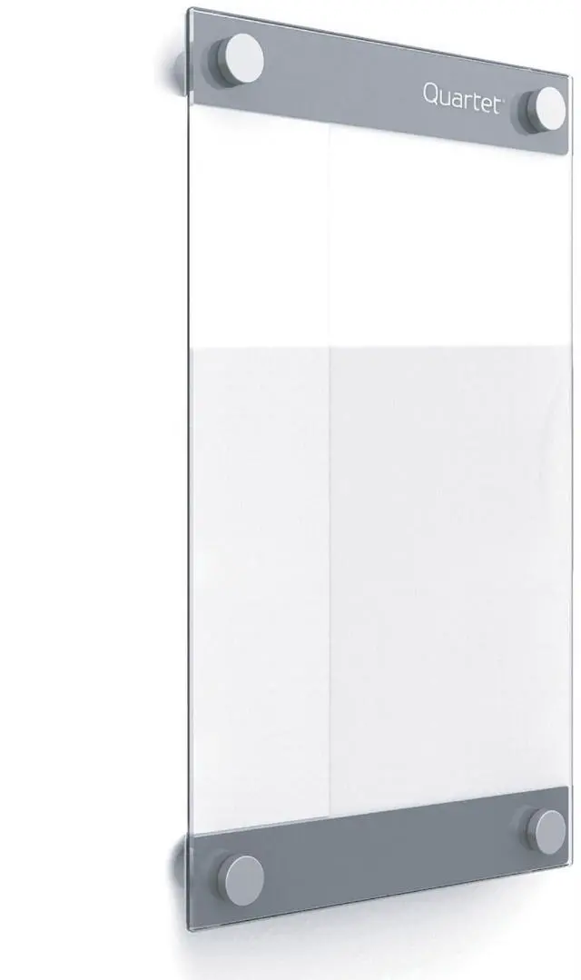 Main image of Glass Whiteboard, Magnetic Dry Erase Board, 11" x 17", with Customizable Templates, White Dry Erase Surface, Infinity (GI1117)