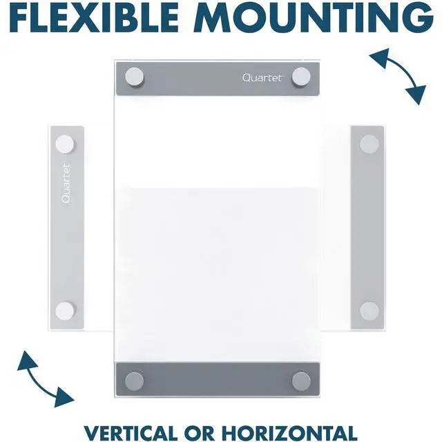 Alt view image 5 of 7 - Glass Whiteboard, Magnetic Dry Erase Board, 11" x 17", with Customizable Templates, White Dry Erase Surface, Infinity (GI1117)
