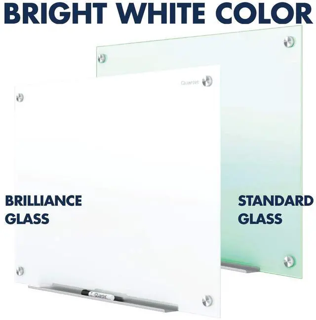 Alt view image 2 of 7 - Dry Erase Board, Magnetic Whiteboard 36" x 24", Glass Board for Wall, Infinity, Brilliance White (G23624W)