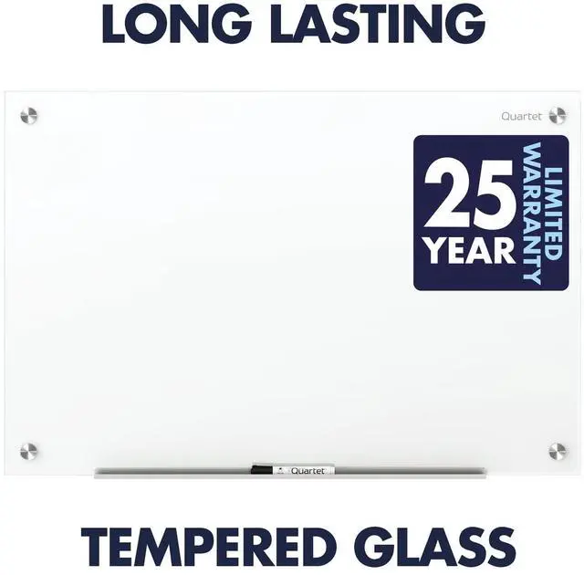 Alt view image 4 of 7 - Dry Erase Board, Magnetic Whiteboard 36" x 24", Glass Board for Wall, Infinity, Brilliance White (G23624W)