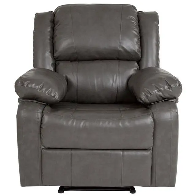 Alt view image 12 of 14 - Harmony Series Gray LeatherSoft Recliner