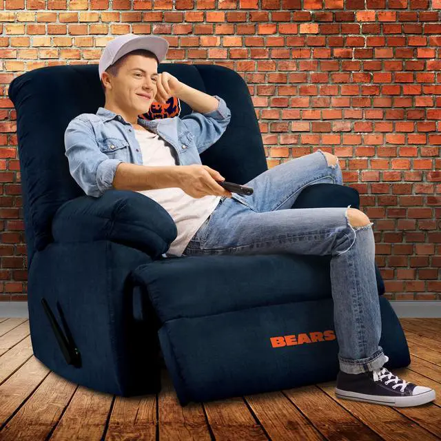 Alt view image 4 of 4 - Imperial Officially Licensed NFL Furniture: Chicago Bears GM Recliner