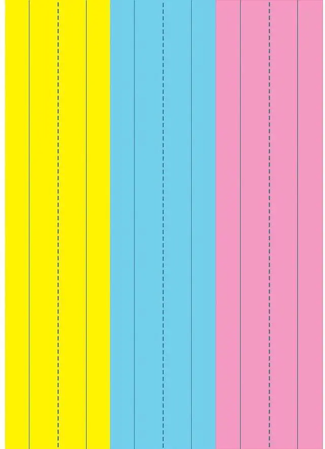 Alt view image 4 of 4 - Ashley Productions Die-Cut Magnetic Pink/Blue/Yellow Sentence Strips 2.75" x 11" 3 Per Pack 6 Packs (ASH10129-6)