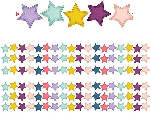 Alt view image 3 of 4 - Teacher Created Resources Oh Happy Day Die-Cut Border 2.75" x 210' Stars (TCR9089-6)