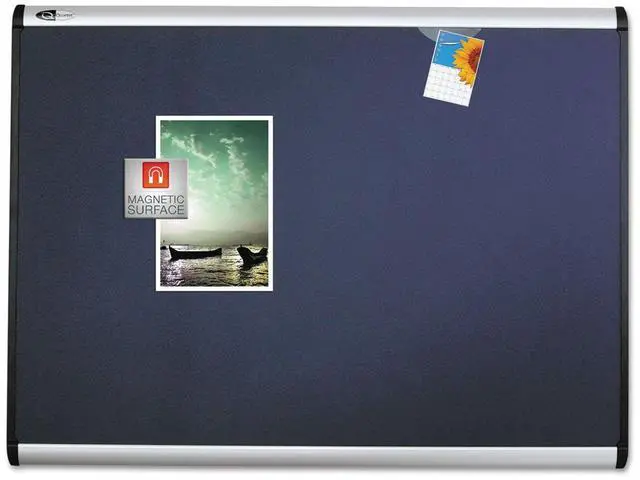 Alt view image 2 of 7 - Prestige Plus Magnetic Fabric Bulletin Board, 4 x 3 Feet, Aluminum Finish Frame (MB544A)