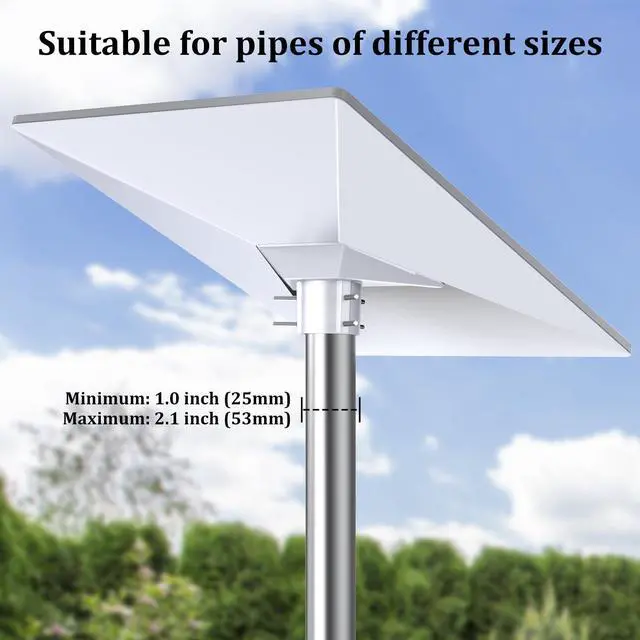 Alt view image 3 of 7 - Starlink Gen 3 Pipe Mount, HSTOP Pole Mount Adapter Mounting Kit for Starlink Gen 3 Long Pole Mount/Roof Mount,Starlink Gen 3 Mounting Kit Starlink Internet Satellite Kit Adapter