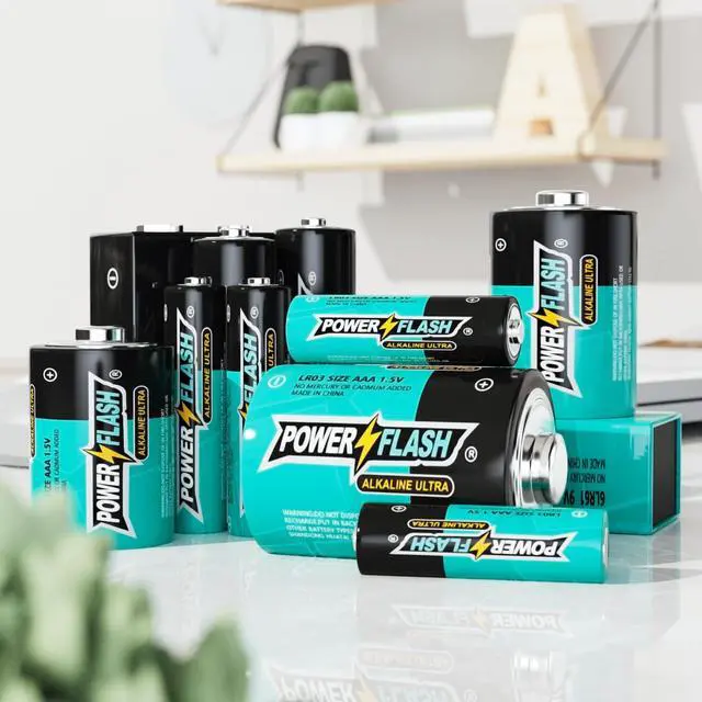 Alt view image 6 of 7 - POWER FLASH AAA Batteries, 48 Count Maximum Power Ultra Long-Lasting Alkaline Triple A Battery, Leakproof Design, 10 Years Shelf Life
