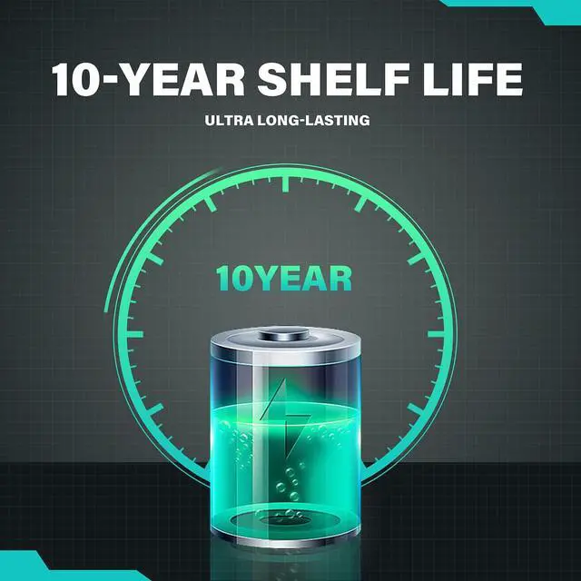 Alt view image 6 of 7 - POWER FLASH Alkaline Battery, Long-Lasting Power, Leakproof Design, 10 Years Shelf Life (24)