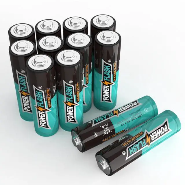 Alt view image 2 of 7 - POWER FLASH Ultra Long Life Alkaline Combo AA + AAA Batteries, 48 Double a Batteries and 48 Triple a Batteries, 1.5V Batteries 10 Year Warranty (Home and Industrial Pack)