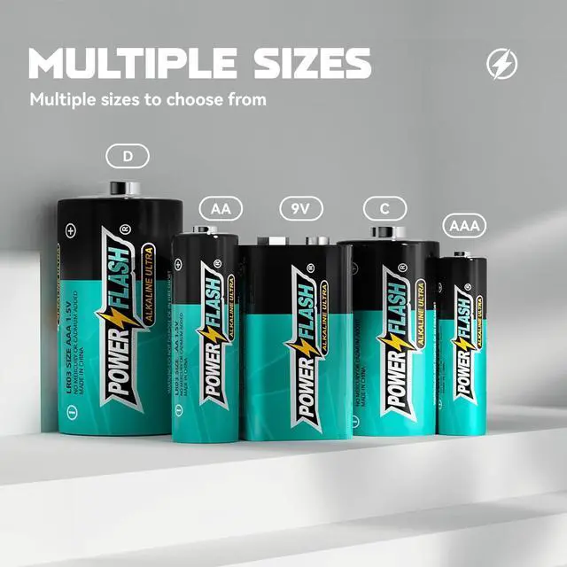 Alt view image 7 of 7 - POWER FLASH Ultra Long Life Alkaline Combo AAA & AA Batteries, 36 Triple A and 24 Double A Batteries, 1.5V Batteries 10 Year Warranty