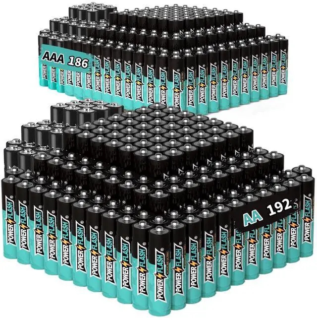 Main image of POWER FLASH Alkaline AAA186 AA192 Batteries 1.5V Batteries
