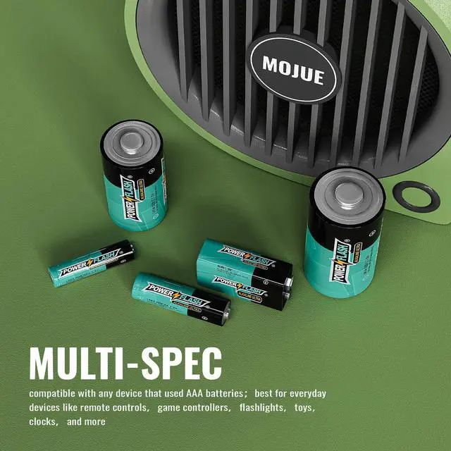 Alt view image 7 of 7 - POWER FLASH Alkaline Batteries 1.5V AA 72 value pack batteries