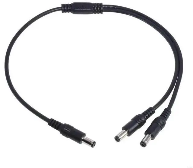 Main image of Power 1 Male to 2 Male 5.5mm x 2.1mm Power Supply Splitter Cord for Camera